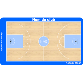 Plaquette basket semi-personnalisée grand format